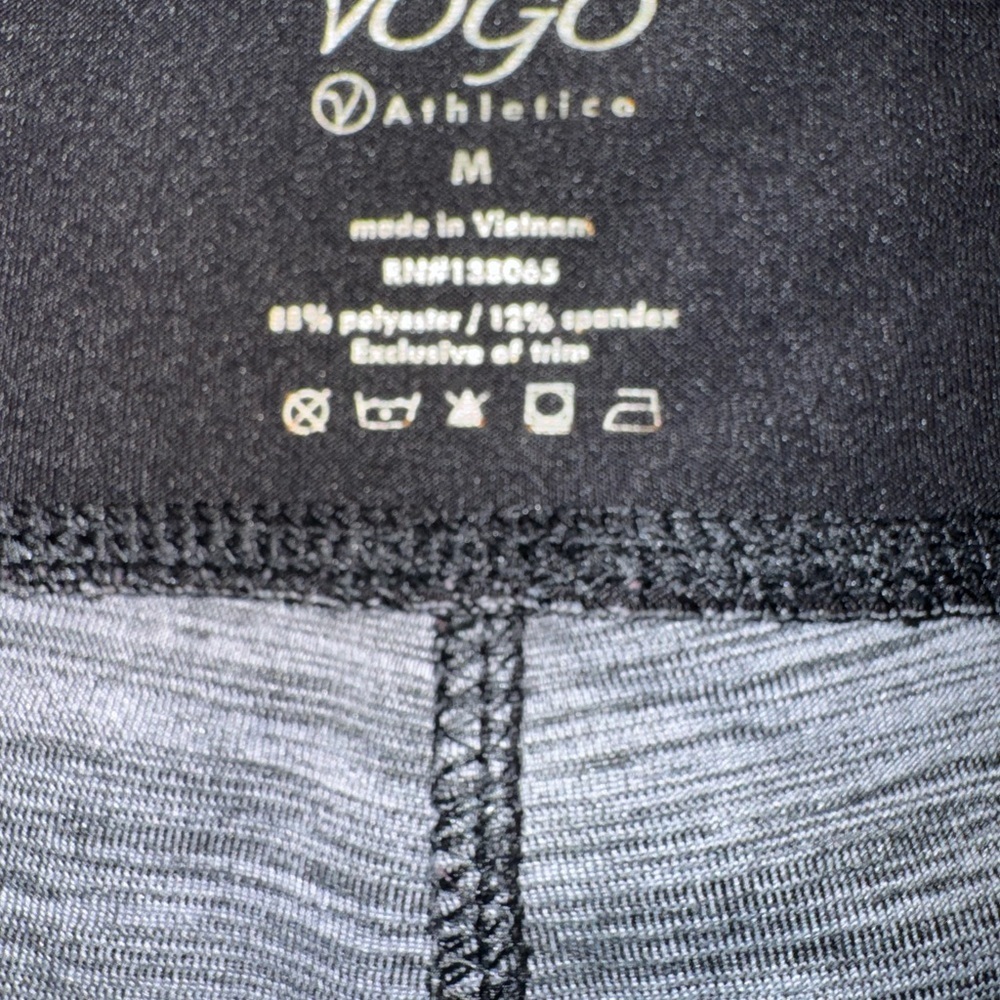 VOGO Athletica Gray and Black Leggings - Picture 10 of 11